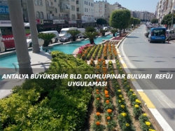 Antalya Büyükşehir Bld. Dumlupınar Bulvarı Refüj Uygulaması