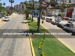 Antalya Büyükşehir Bld. Çakırlar Yolu Refüj Uygulaması Referans